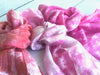 100% silk ice tie-dyed silk scarves, 60x12 inches