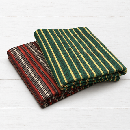 Fabric 100% Indian Cotton ~ Artisan Stripes