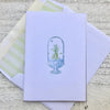 Bell Jar with Garden ~ Note Card  ~ Set of 8