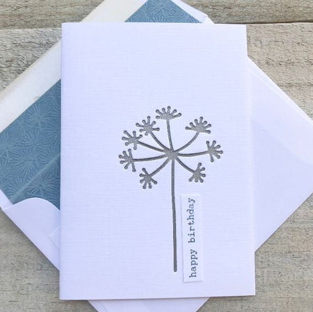 Dandelion/Wish Silver ~ Note Card ~ Set of 8