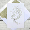 Elegant Flowers ~ Thank You Card ~ Set of 8