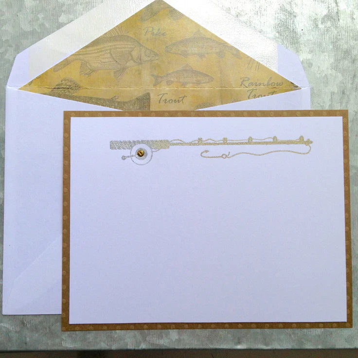 Fishing Rod ~ Note Card ~ Set of 8
