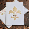 Fleur de Lis ~ Note Card ~ Set of 8