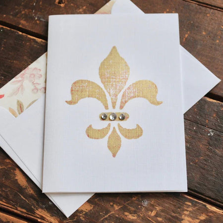 Fleur de Lis ~ Note Card ~ Set of 8