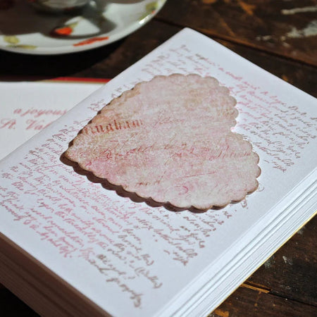 Heart Vintage ~ Note Card ~ Set of 8