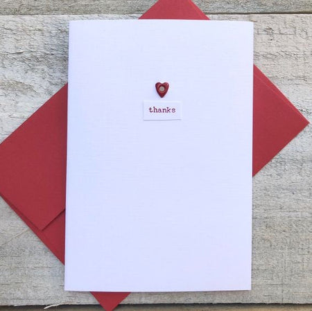Heart ~ Thank you Card ~ Set of 8