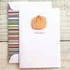 Pumpkin ~ Thank You Card ~ Set of 8
