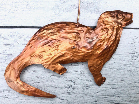 Copper Otter Ornament