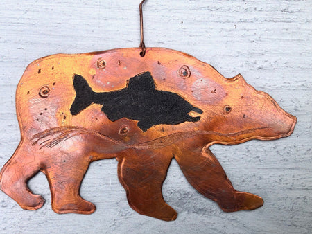 Copper Bear Ornament