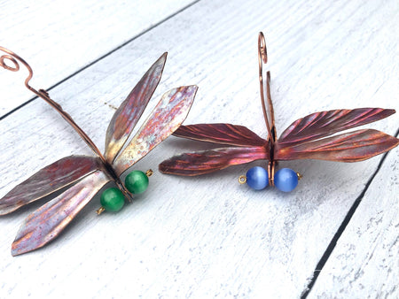 Copper Dragonfly Ornament