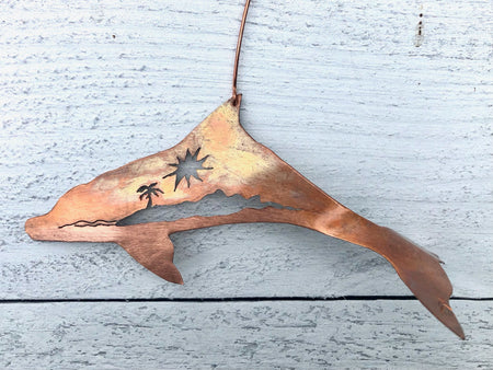 Copper Dolphin Ornament