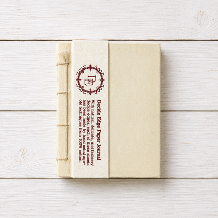 Journal with Deckle Edge Paper ~ Buttercream