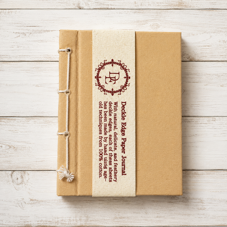 Journal With Deckle Edge Paper ~ Golden Sand