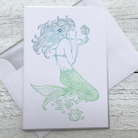 Mermaid Portrait ~ Note Card ~ Set of 8