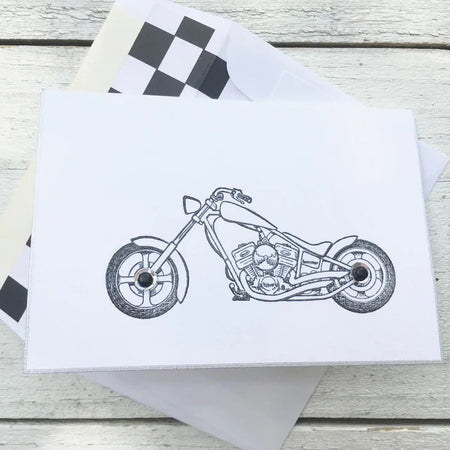 Motorcycle ~ Note Card ~ Set of 8