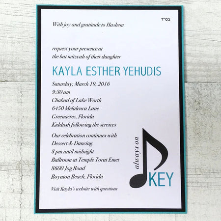 Music Themed ~ Invitation