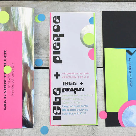 Neon Bubble ~ Invitation