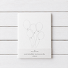 Note Card ~ Paintable Watercolor ~ Celebrate