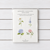 Note Card ~ Paintable Watercolor ~ Garden Flowers
