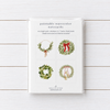 Note Card ~ Paintable Watercolor ~ Wreaths