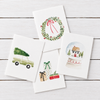 Note Card ~ Paintable Watercolor ~ Christmas Cheer