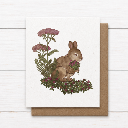Plant Me ~ New England Cottontail ~ Note Card