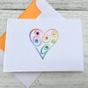 Rainbow Heart ~ Note Card ~ Set of 8