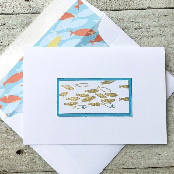 School of Fish ~ Note Card ~ Set of 8