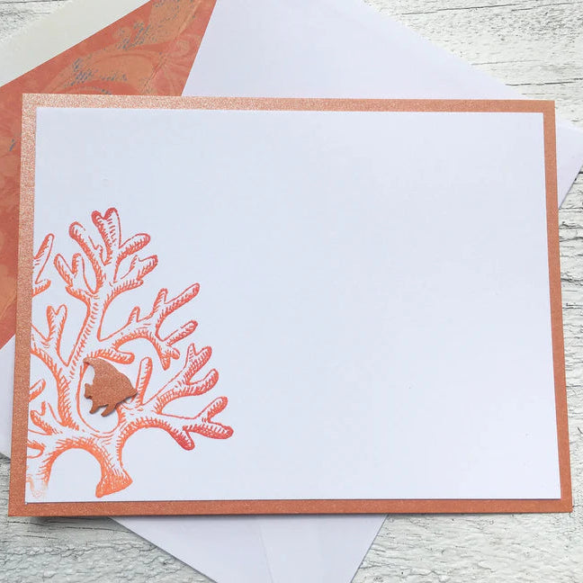 Sea Coral ~ Note Card ~ Set of 8