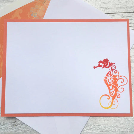 Seahorse Landscape ~ Note Card ~ Set of 8