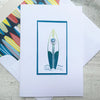 Surfboard ~ Note Card ~ Set of 8