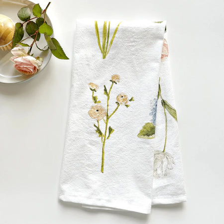 Tea Towel ~ Garden Flowers