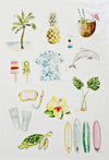 Tea Towel ~ Tropical