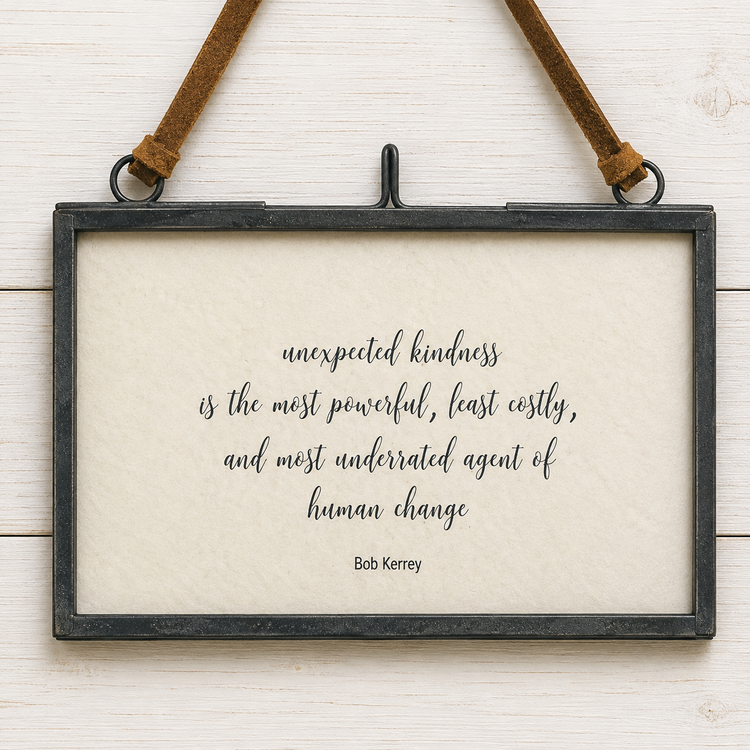 Unexpected Kindness ~ Bob Kerrey