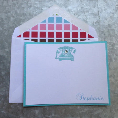 Vintage Telephone ~ Note Card ~ Set of 8