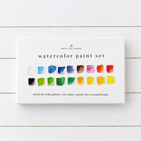 Watercolor Paint set with 18 Colors