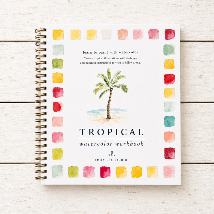 Watercolor Workbook ~ Tropical
