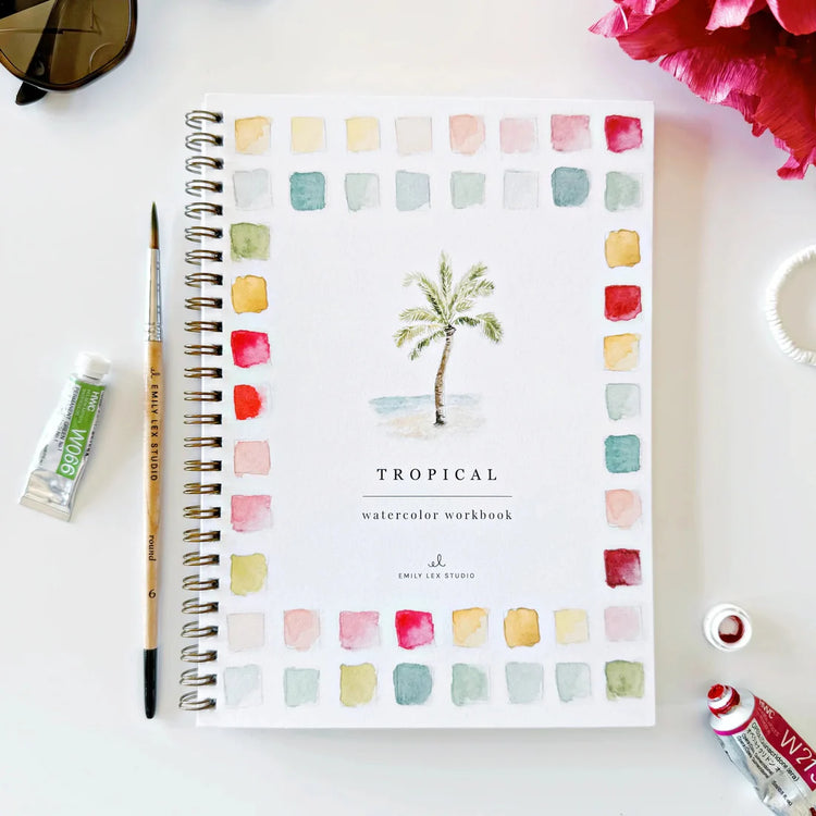 Watercolor Workbook ~ Tropical