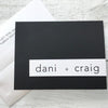 Wedding Contemporary/Black ~ Thank You Card ~ Set of 10