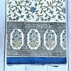 Hand Block Printed Tablecloth - Blue Ivy