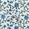 Hand Block Printed Tablecloth - Blue Ivy