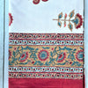 Hand Block Printed Tablecloth - Red Blossoms