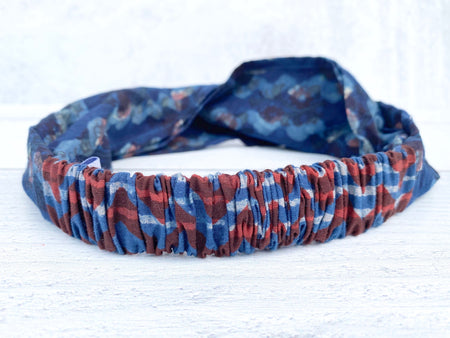 Hand Block Printed Cotton Headbands