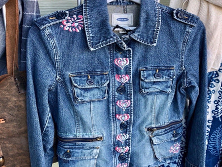 Handprinted Denim Jacket