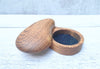 Hand Carved Wooden Oyster Box
