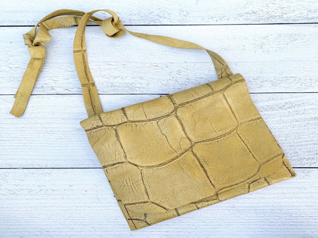 Golden Leather Bag