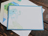 Note Cards, Mermaid Stationery, Mermaid Note Cards, Beach Note Cards, Nautical Stationery, Personalized Note Cards, Set of 8