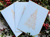 Christmas Tree/Gold ~ Note Card ~ Set of 8