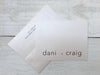 Wedding Contemporary/White ~ Thank You Card ~ Set of 10