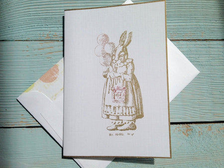 Rabbit Note Cards - Rabbit Cards - Rabbit Stationery - Shower Note Cards - Birthday Note Cards - Easter Cards - Easter Note Cards